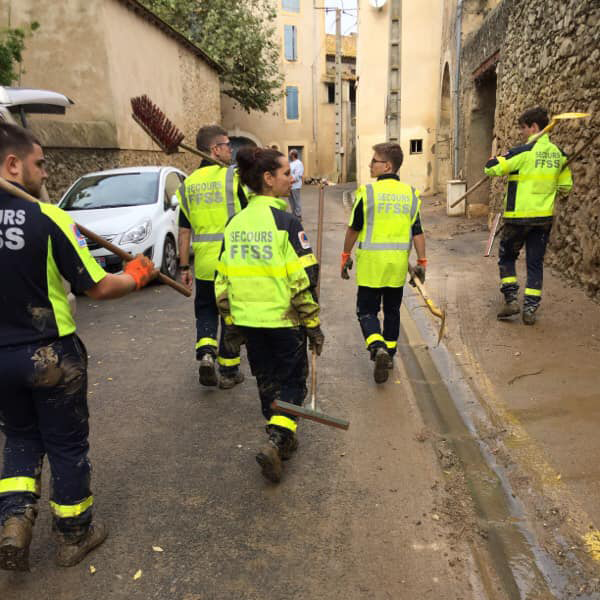 Sauveteurs de l'Aude - Soutien à la population - innondations
